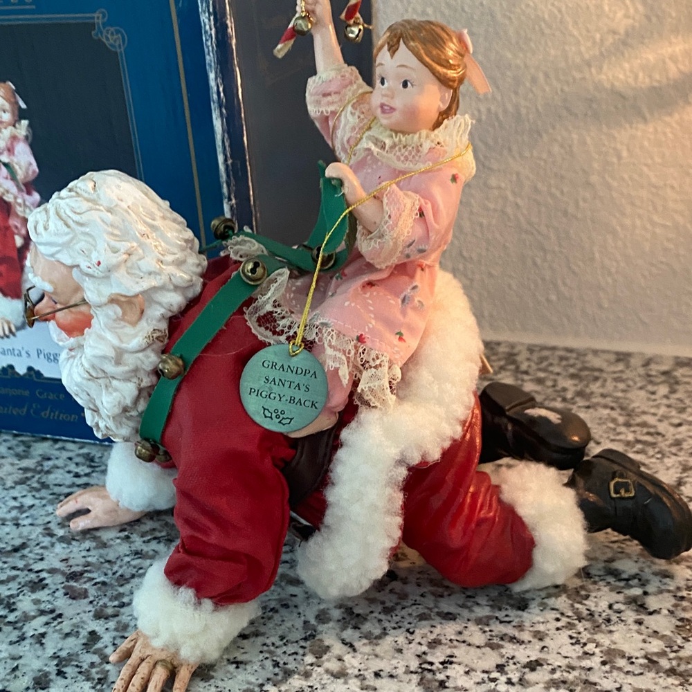 KS Adler Limited Edition Santa and Child Figurine VINTAGE - Picture 6 of 17